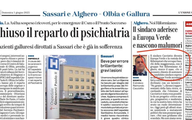 Alghero: “Nessun legame con Noi Riformiamo Alghero”, i Riformatori Sardi prendono le distanze