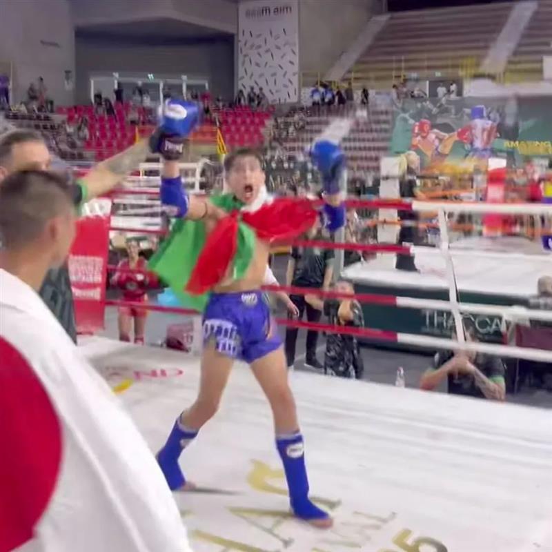 Gabriel Zoroddu è il nuovo campione del mondo di Muay Thai della categoria 55 kg
