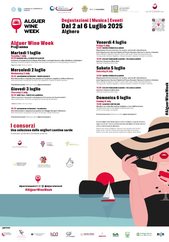 Alguer Wine Week 2025: tutto pronto per la seconda edizione. Dal 2 al 6 luglio 2025