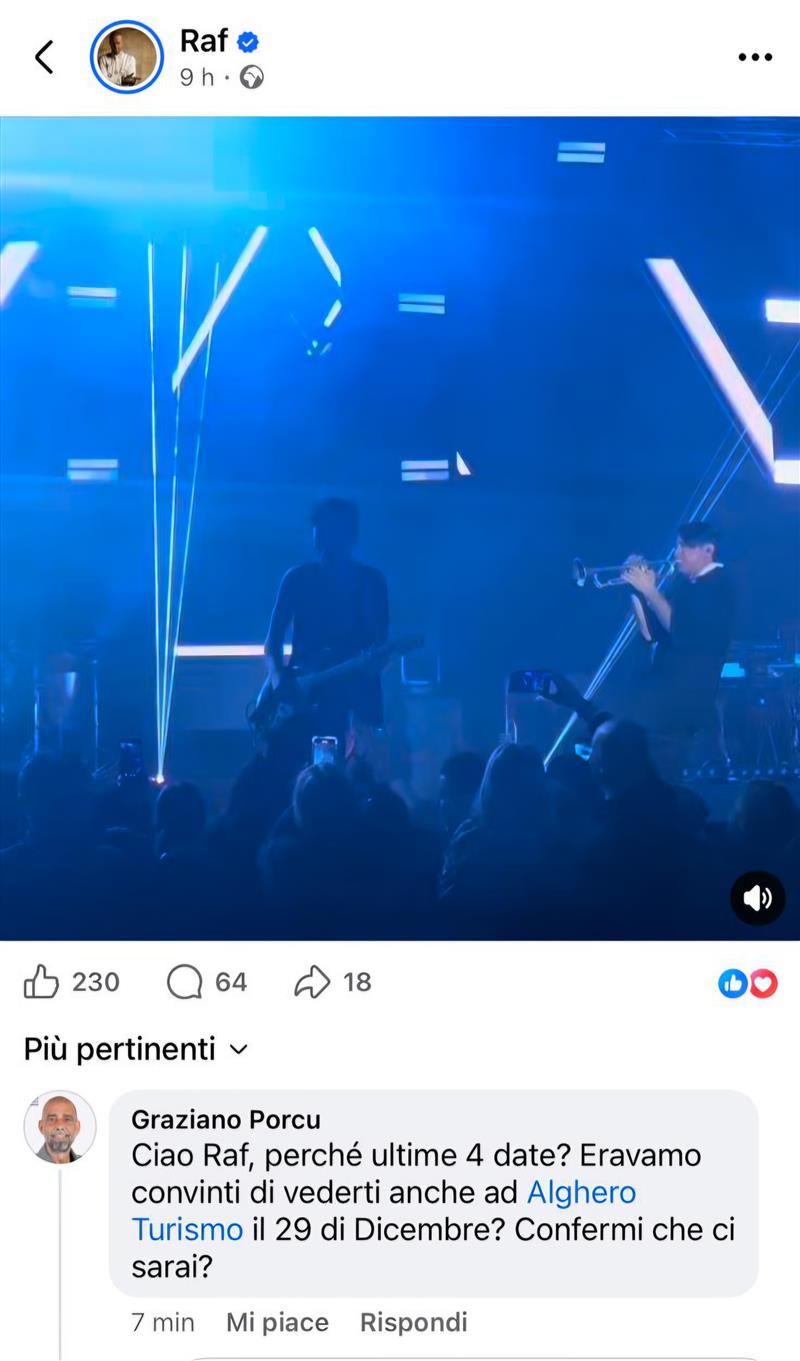 FdI attacca la Fondazione Alghero: “Chiedere a Raf su Facebook? Improvvisazione totale”