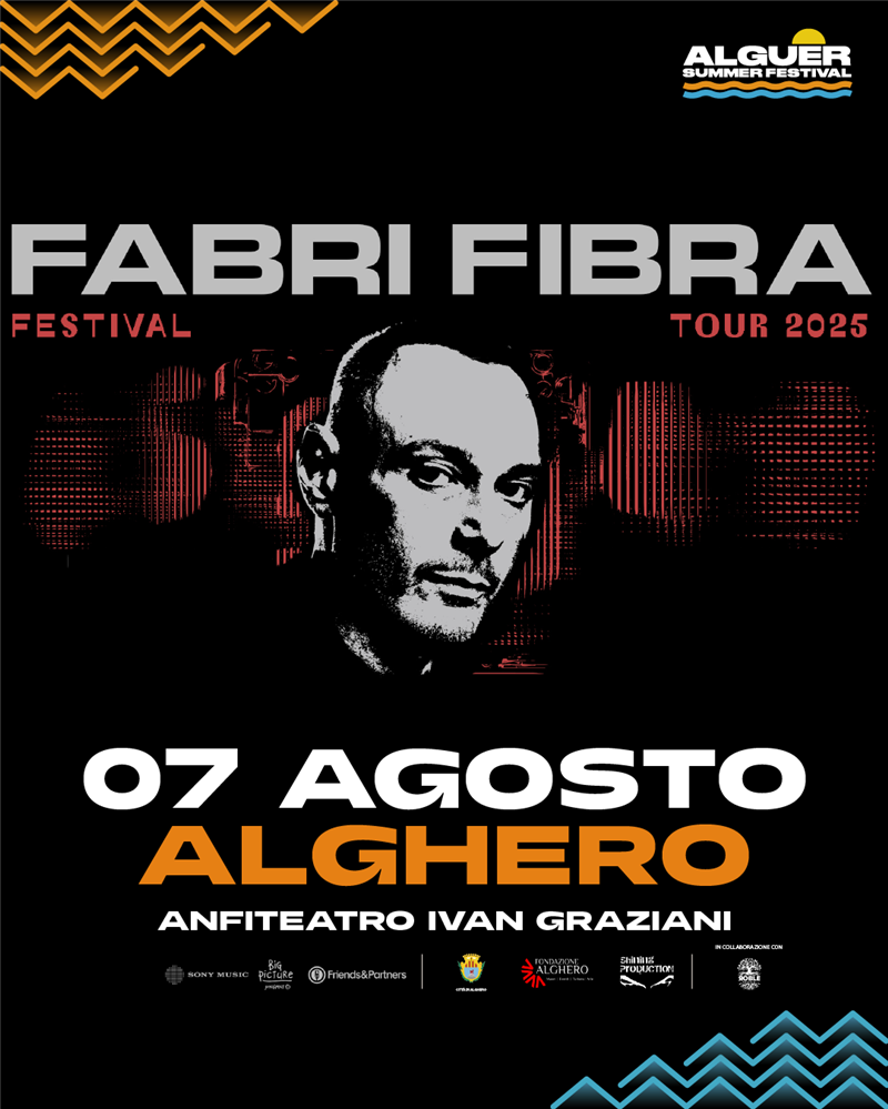 Alghero, torna Fabri Fibra con il nuovo album: l’Alguer Summer Festival entra nel vivo