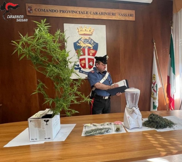 Sassari, arrestato con marijuana: ai domiciliari un uomo già noto alle forze dell’ordine