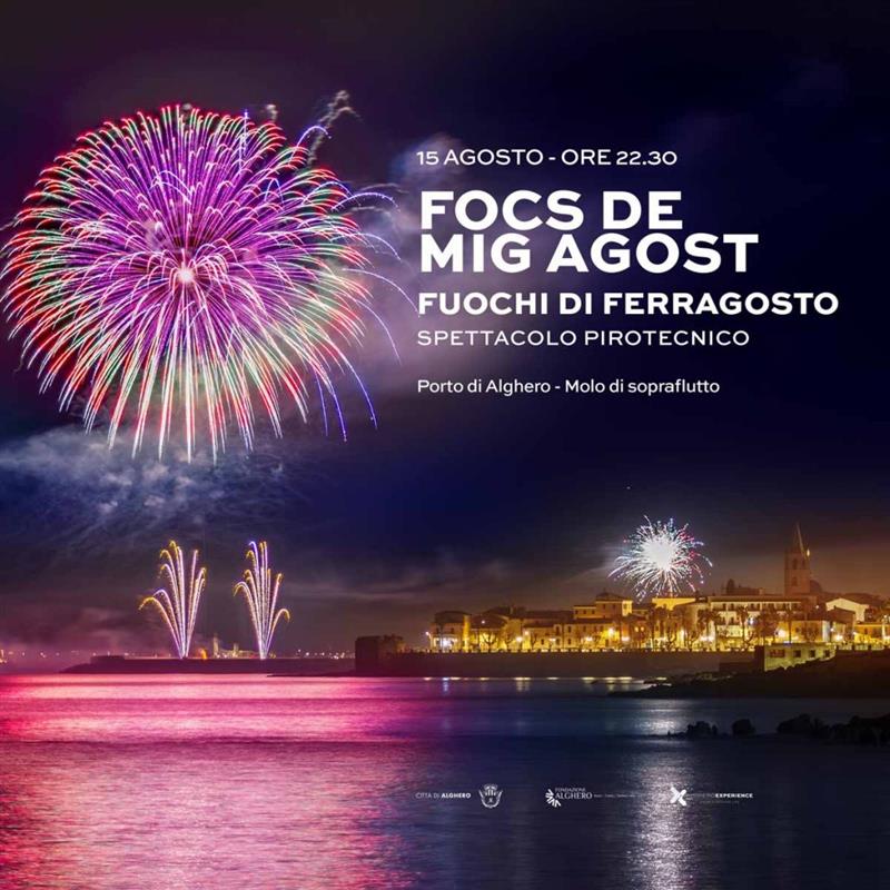 Alghero: a Ferragosto tornano i fuochi d’artificio sulla Riviera del Corallo