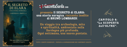 Racconto di Bruno Lombardi “Il segreto di Elara – una storia nuragica”. Capitolo 4.