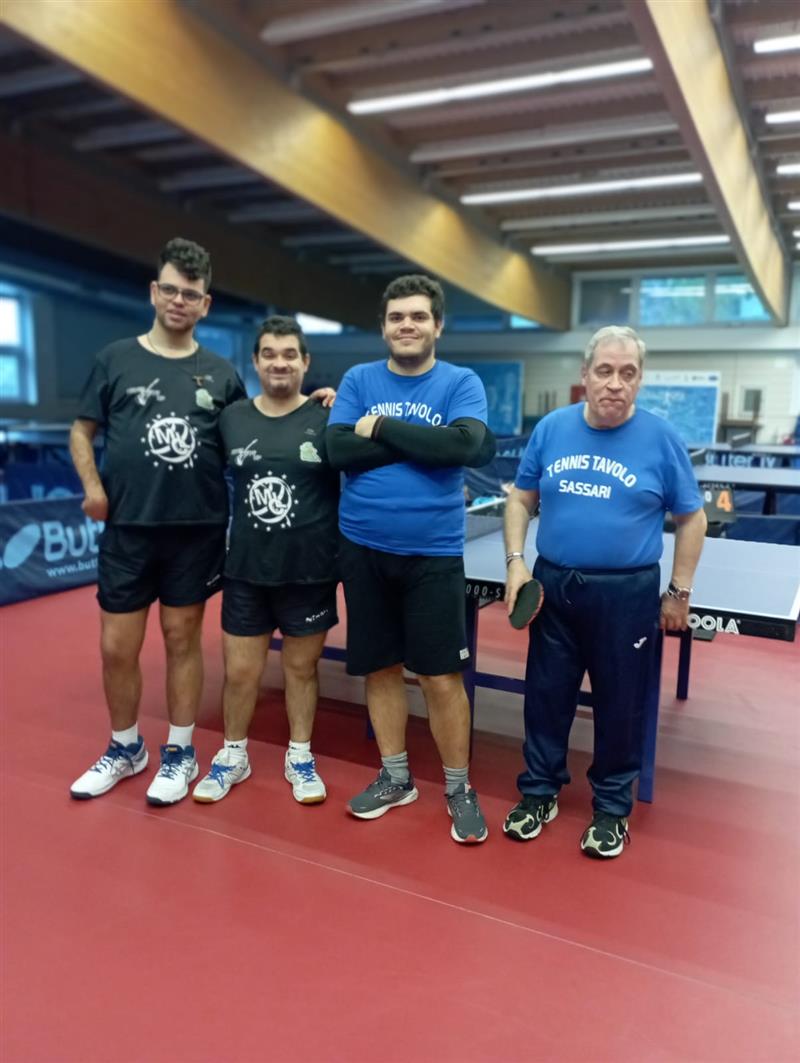Tennistavolo Sassari: sconfitte le squadre della A2 paralimpica
