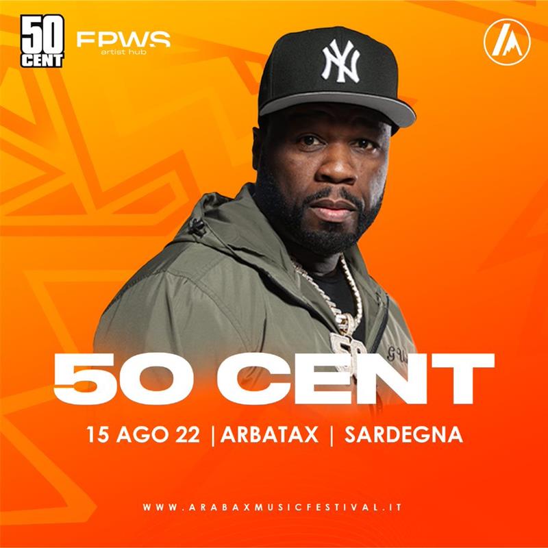 50 Cent salirà sul palco dell’Arbatax Music Festival