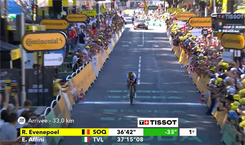 5ª Tappa Tour 2025: Evenepoel domina la crono di Caen, Pogacar conquista la maglia gialla