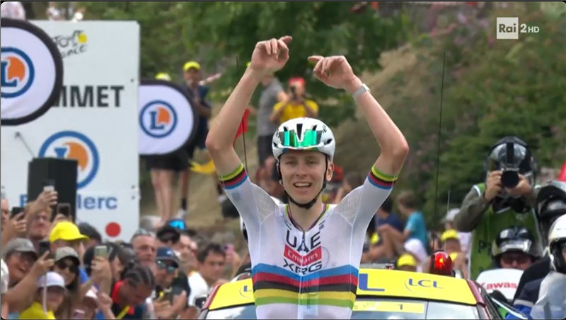 6ª Tappa Tour de France 2026 – Pogacar iridato fa il vuoto a Gavarnie, si spegne la favola di Træen