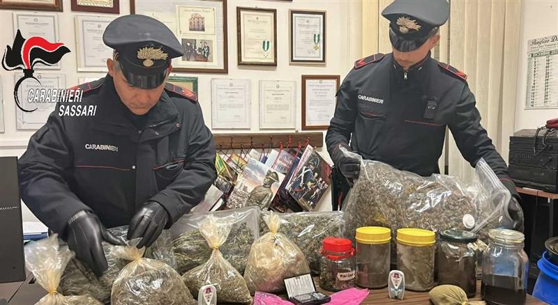 Bonnanaro, fuga nella notte e otto chili di marijuana in casa: un arresto dei Carabinieri