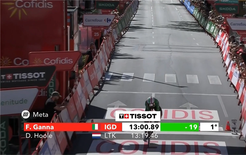 18ª Tappa Vuelta | Filippo Ganna domina la crono mutilata, Almeida rosicchia 10" a Vingegaard