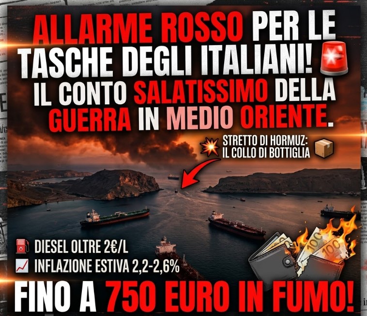 STANGATA SENZA PRECEDENTI: Il "trucco" del petrolio fallisce, ecco quanti soldi perderà la tua famiglia a causa della guerra!