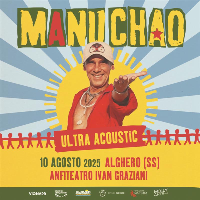 Ad Alghero arriva Manu Chao: l'Alguer Summer Festival accende la grande musica internazionale