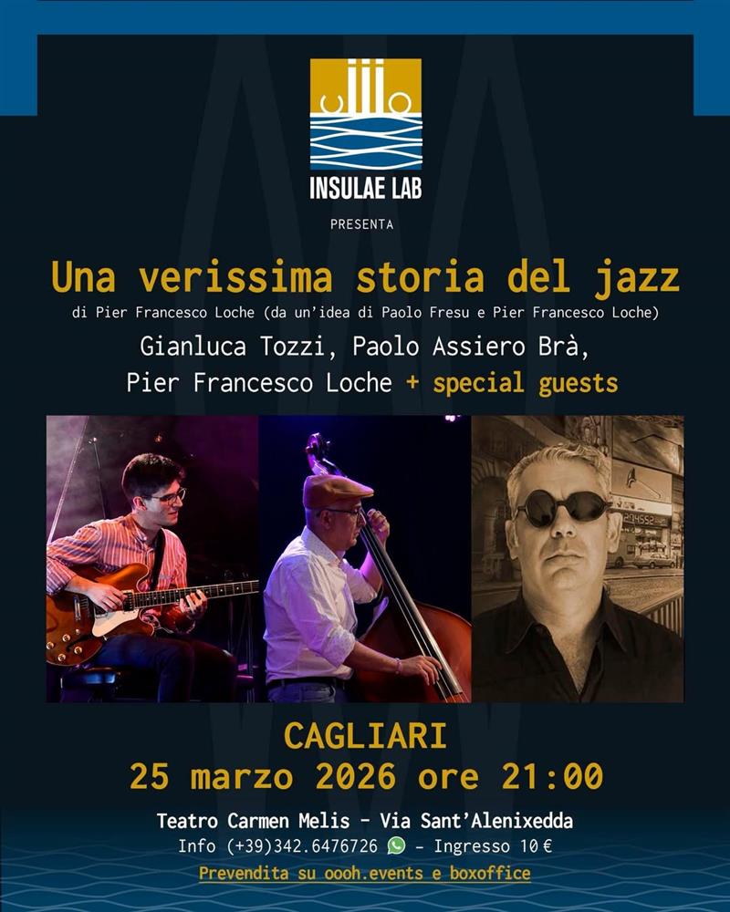 Insulæ Lab svela "Una verissima storia del jazz": il soliloquio musicato di Pier Francesco Loche