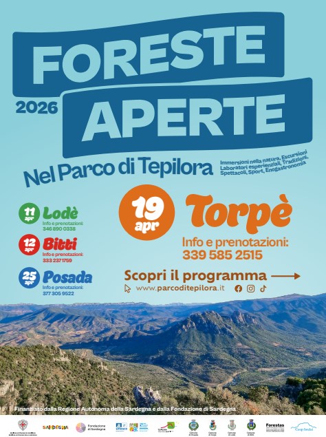 Il rito di primavera nel Parco di Tepilora: a Torpè il terzo atto di "Foreste Aperte"
