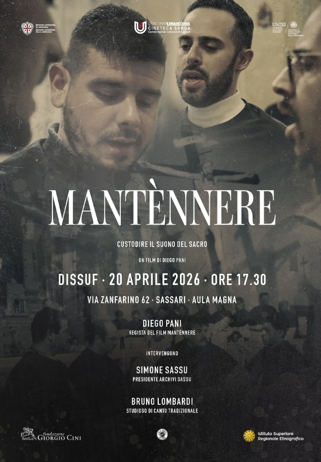 “Mantènnere”: il canto che custodisce l’anima di una comunità. Il nuovo docu-film di Diego Pani racconta la trasmissione del sacro a Santu Lussurgiu e arriva in anteprima all’Università di Sassari.