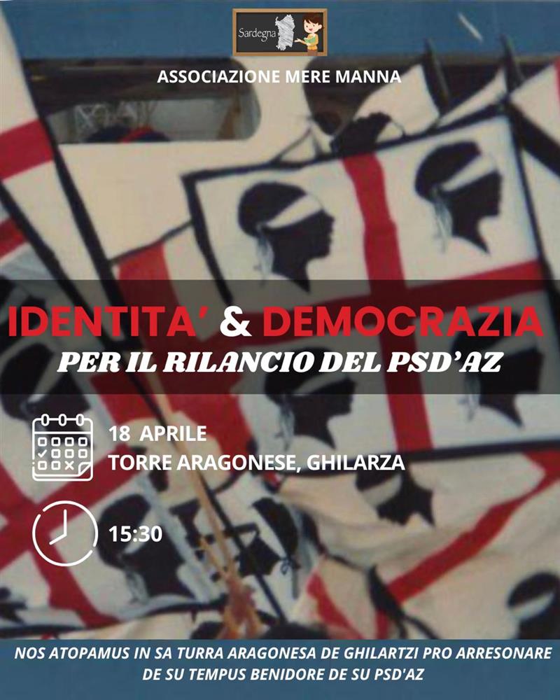 Il Partito Sardo alla prova dei centocinque anni: a Ghilarza il dibattito per non disperdere i Quattro Mori