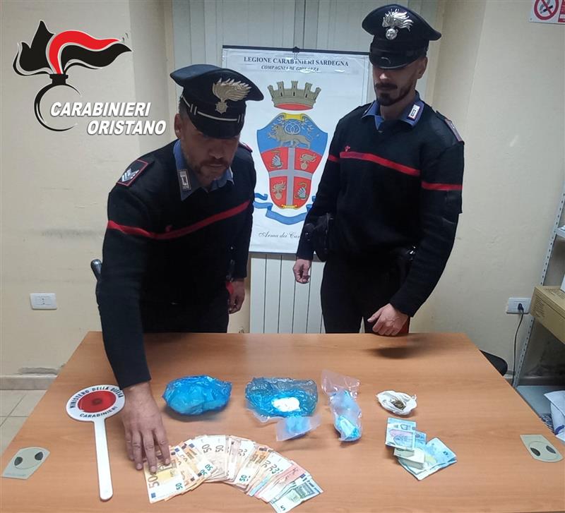 Operazione antidroga a Ghilarza: arrestato ventunenne in flagranza di reato