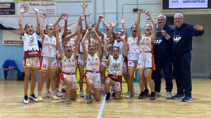 Pallacanestro Alghero campione regionale Under 15 femminile: stagione perfetta e sogno tricolore