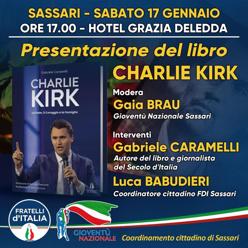 Sassari, il "dialogo" democratico passa per le minacce: "Hai il collo troppo intatto". Babudieri (FdI) nel mirino per un libro