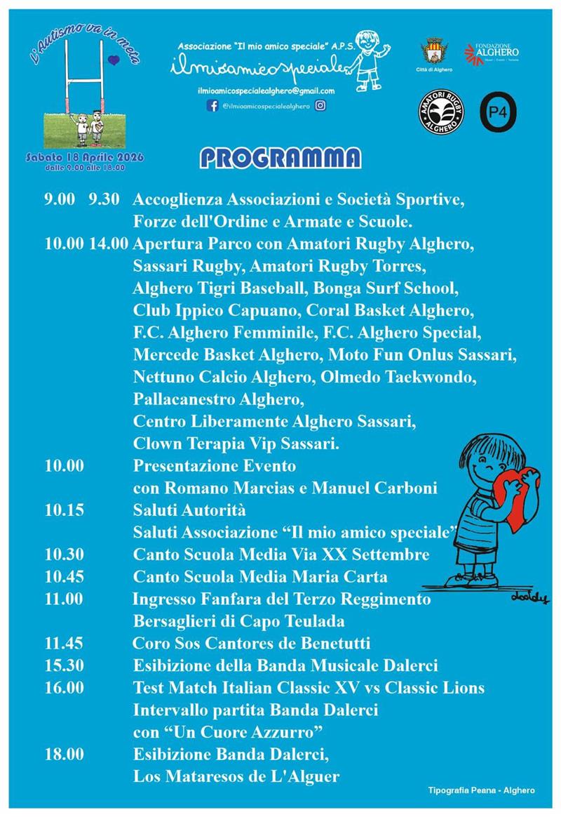 Sport, inclusione e solidarietà: il 18 aprile al Campo Maria Pia la quinta edizione di "L'Autismo va in Meta"