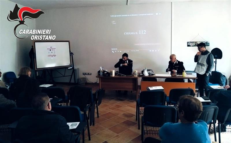 Carabinieri di Abbasanta: 2 incontri informativi ad Abbasanta e Norbello contro il fenomeno criminale delle truffe.
