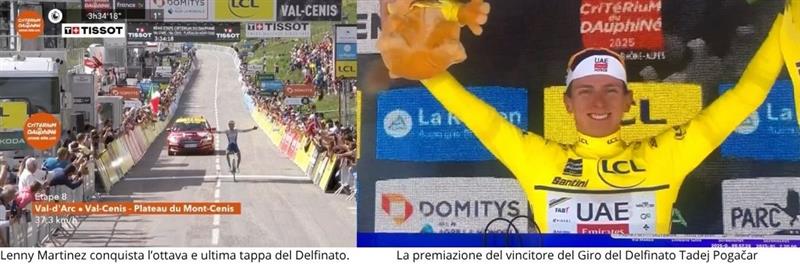 8ª Tappa Giro del Delfinato: Sul Plateau du Mont-Cenis il Delfinato trova i suoi eroi: Martinez conquista la gloria, Pogacar il regno