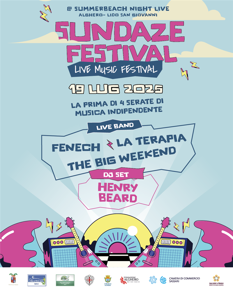 Sabato 19 luglio secondo appuntamento con il Sundaze Festival al Summerbeach di Alghero