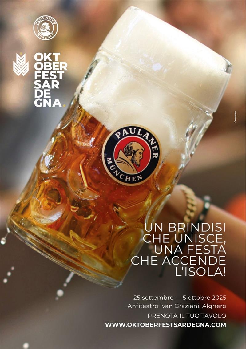 Alghero si prepara all’Oktoberfest Sardegna: dal 25 settembre dieci giorni di birra e musica a Maria Pia