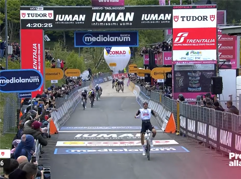 Giro d’Italia 2025 Tappa 7: LA GIOVANE AQUILA AYUSO PLANA SU TAGLIACOZZO, ROGLIC CONQUISTA IL TRONO ROSA