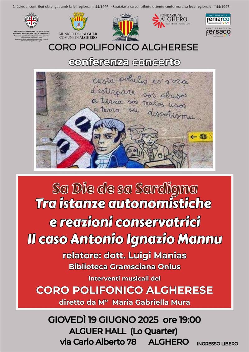 Alghero celebra Sa Die: riflettori sulla figura di Francesco Ignazio Mannu