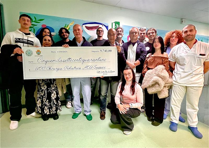 TuttiUnitiPerUnSorriso, una donazione alla Chirurgia pediatrica dell’Aou di Sassari