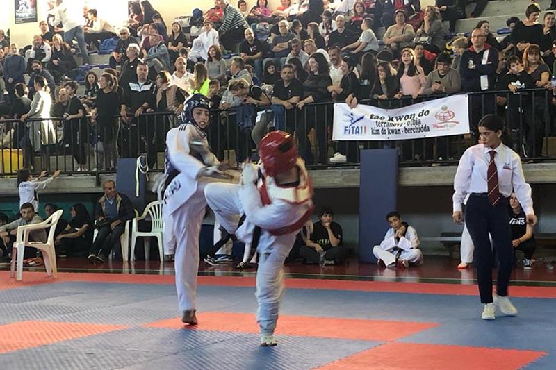 Brillante prestazione di Domenico Puddu al torneo internazionale di taekwondo a Oristano