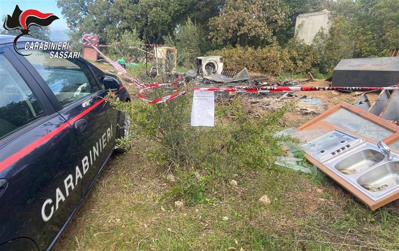 Olbia, rogo illecito di rifiuti in un terreno privato: i Carabinieri sequestrano l’area e denunciano un uomo