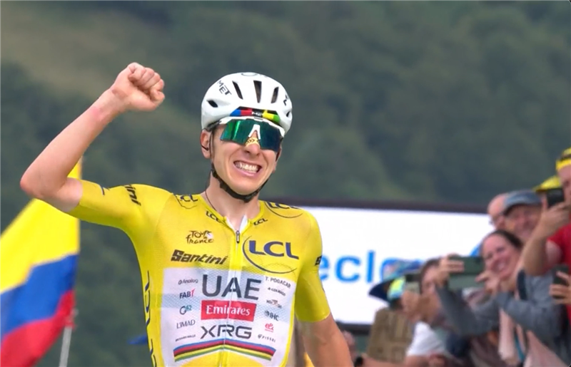 14ª Tappa Tour de France 2026 - Pogacar cala il poker a Le Markstein, Seixas conquista il bianco dei giovani