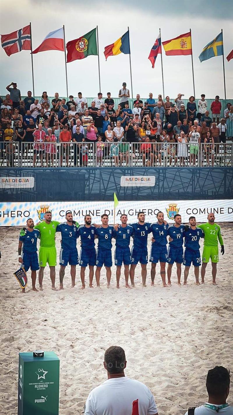 Alghero: Splendida vittoria degli azzurri nell’esordio della Euro Beach Soccer League al Summerbeach Village sul lido San Giovanni