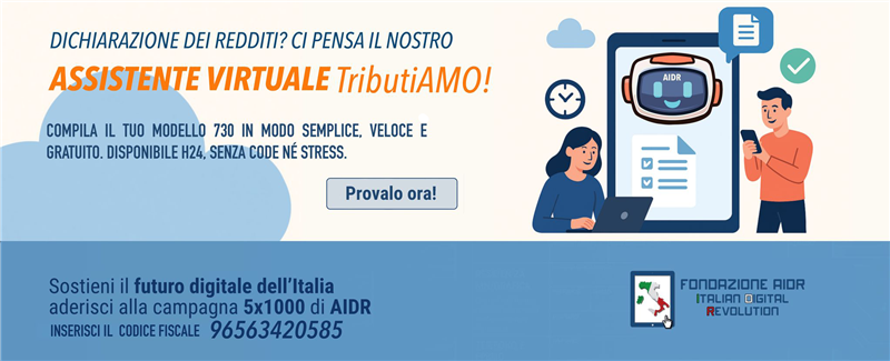 TributiAmo, l’assistente virtuale che semplifica il 730 e investe nel futuro digitale dell’Italia