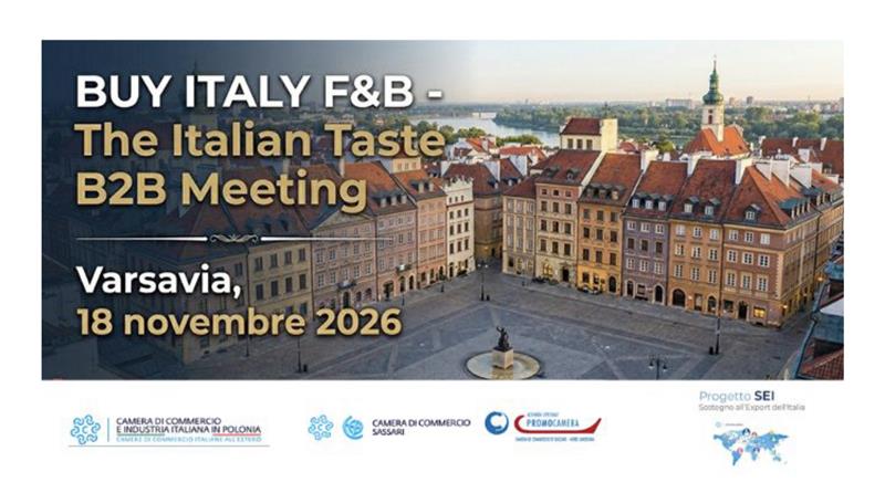 Il nord Sardegna punta su Varsavia: Promocamera lancia la missione "BUY ITALY F&B"