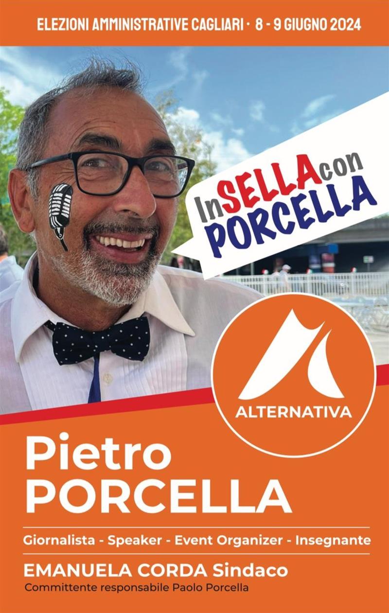 Pietro Porcella: prima volta una candidatura per il Consiglio Comunale di Cagliari da oltre-Oceano