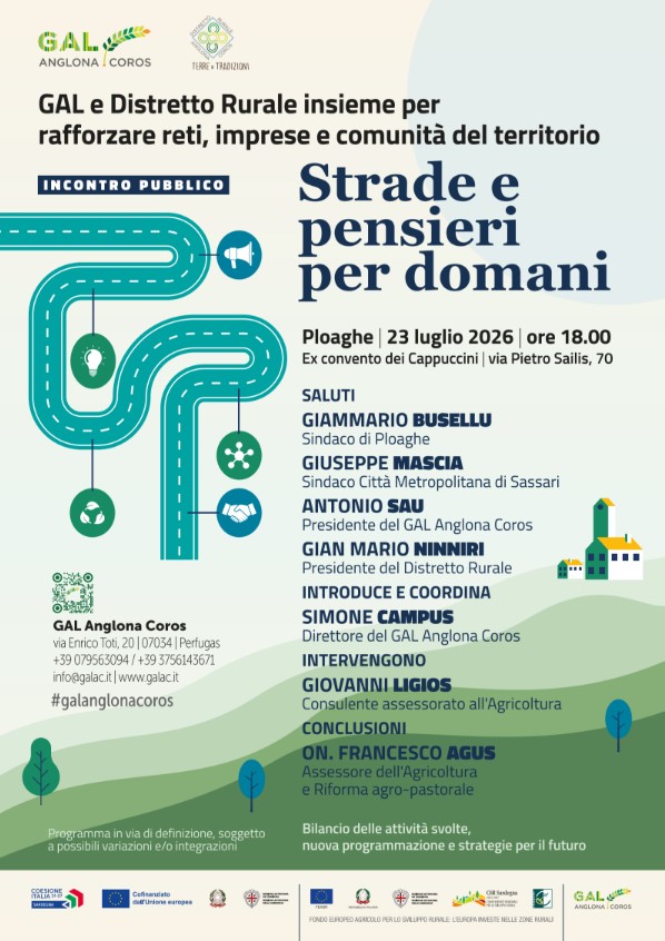 Fondi europei e nuove geografie: il GAL Anglona Coros fa i conti a Ploaghe e si allarga a 23 Comuni
