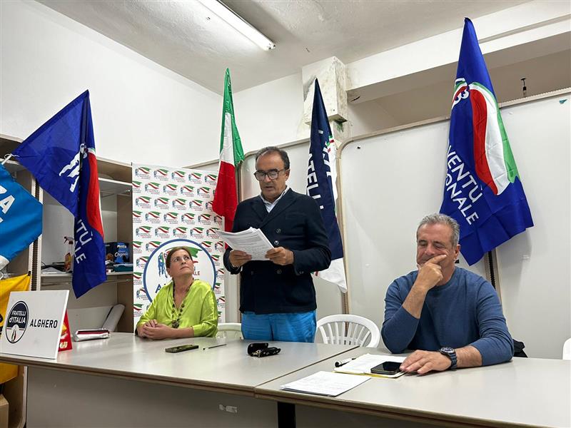 Presentata la lista di Fratelli d'Italia per Alghero - Tedde: "La coalizione avversaria è un minestrone disgustoso"