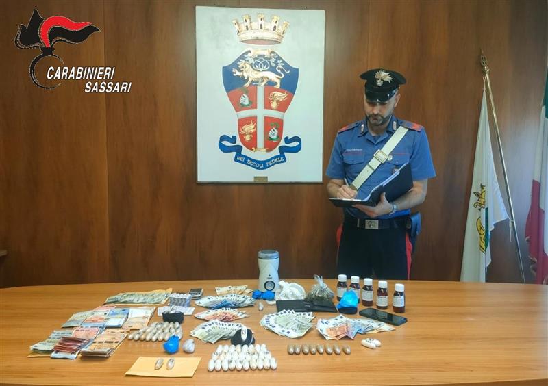 Sassari, tre arresti nel centro storico: sequestrati eroina, cocaina, marijuana e hashish