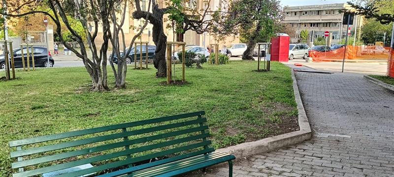 I teppisti frenano la rinascita del parco al Sacro Cuore: cestini divelti e aiuole distrutte nel cantiere comunale