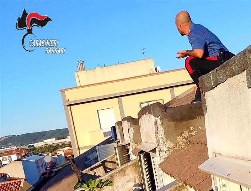 Olbia: Quindici minuti sul cornicione prima del balzo - i Carabinieri salvano una donna a un passo dal vuoto