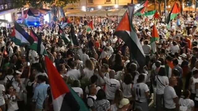Sciopero generale a Cagliari. Più di 5.000 persone in piazza per la Striscia di Gaza.