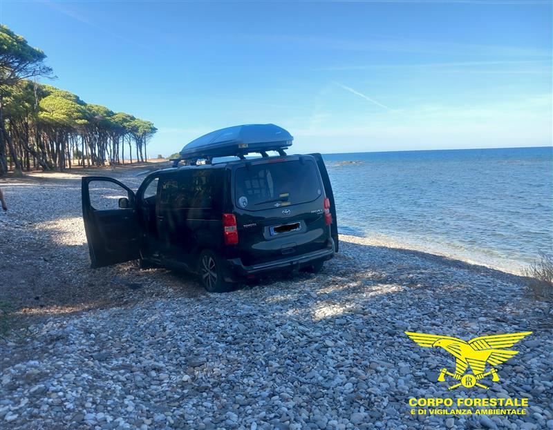 Siniscola, camperista tedesco sanzionato sulla spiaggia dei Confetti