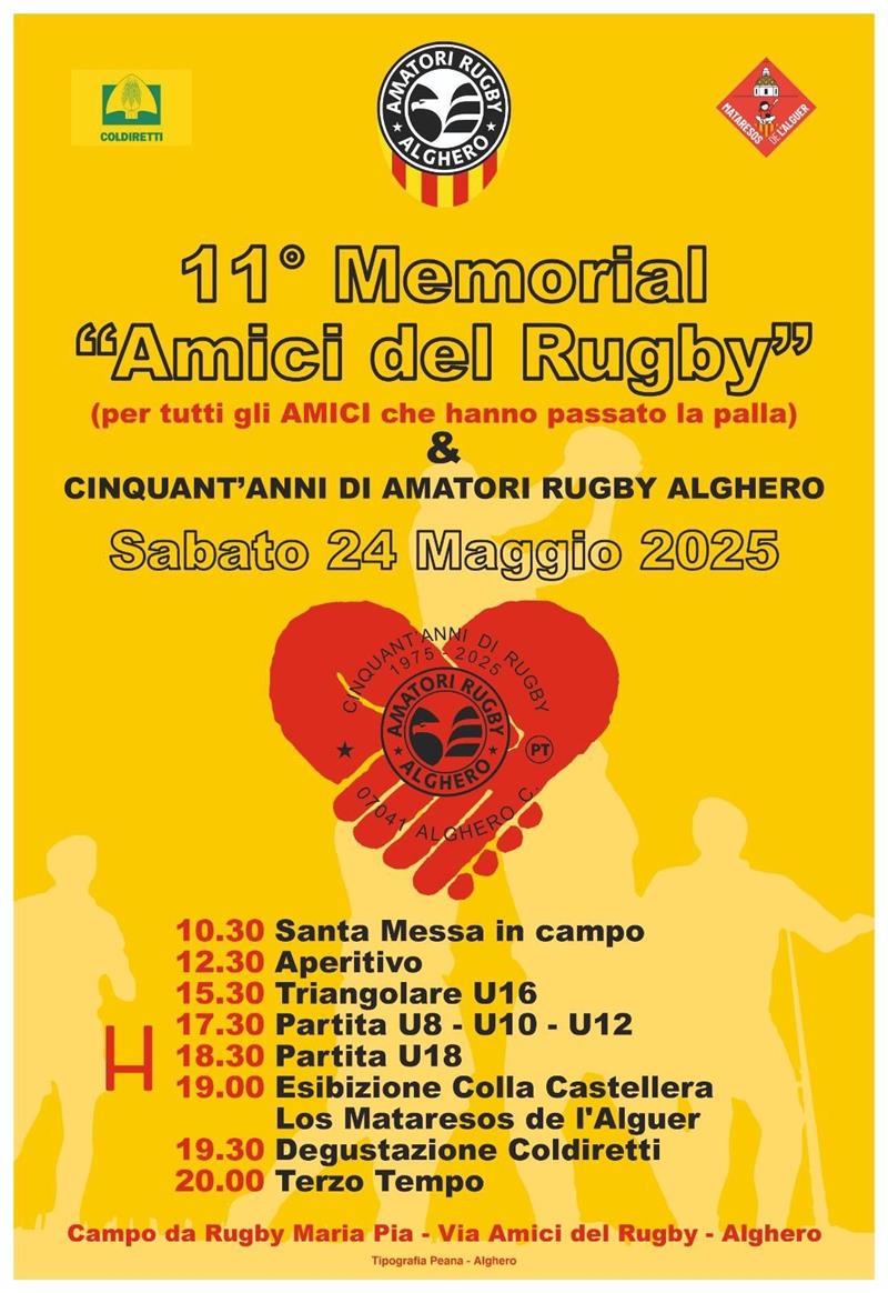 Amatori Rugby Alghero: 50 anni di battaglie scolpite nel fango dei campi