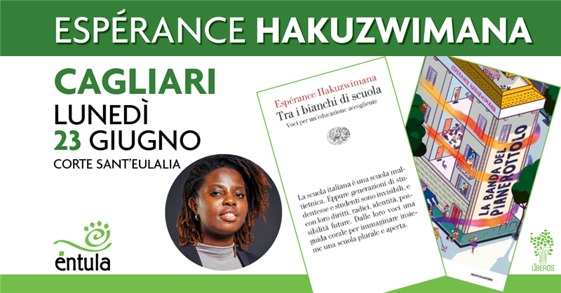 Espérance Hakuzwimana a Cagliari con Éntula: libri, identità e sogni nella corte di Sant’Eulalia