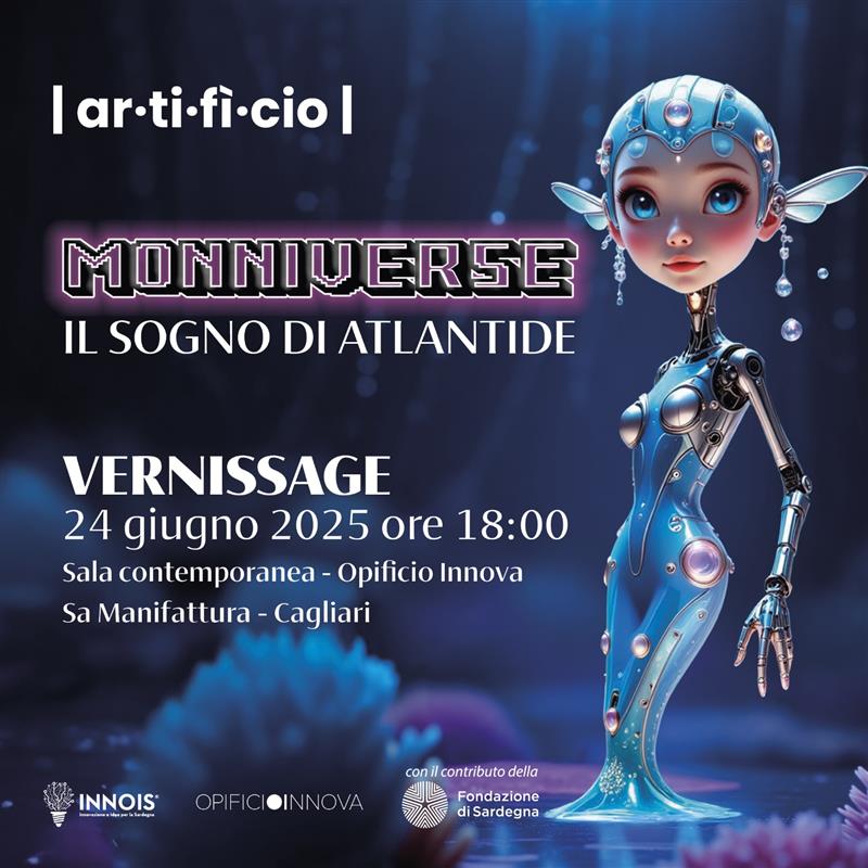 Il sogno di Atlantide prende vita a Cagliari: domani il vernissage di “Monniverse” di Carla Monni a Sa Manifattura
