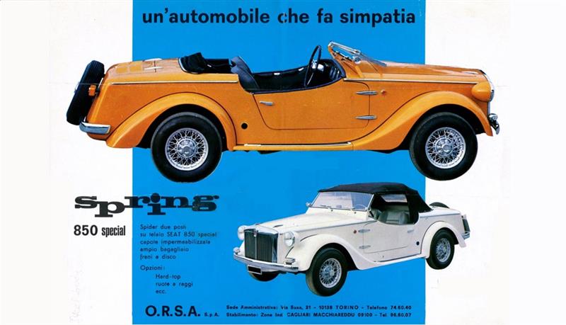 Orsa Spring: la spider sarda che sognava l’industria automobilistica