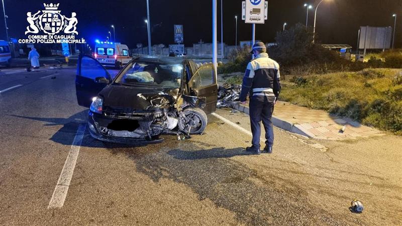 San Gavino Monreale: scontro tra auto e moto, muore un uomo di 58 anni